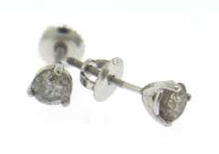 Elegant .97ctw Diamond Stud Earrings