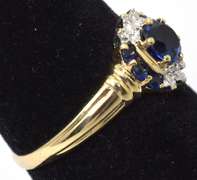 Regal Sapphire Ring in Yellow Gold