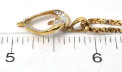 Sterling Silver Vermeil Heart Necklace