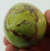 Beautiful 527ct green Opal and matrix egg