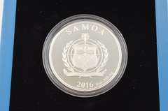 2016 Samoa $5 - Art Nouveau - 2 Oz Silver Prooflike Coin - Box & COA