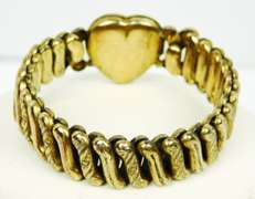WW II Gold Filled Sweetheart Bracelet with Photos