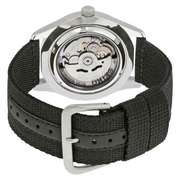 Seiko Automatic Black Canvas Men's Watch