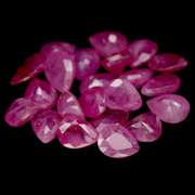 Heated only! 7.83ct reddish pink Ruby set