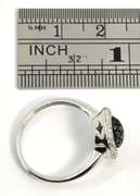 Striking White Pavé & Black Diamond 14K WG Ring