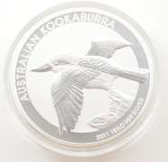 2011 Australia 30 Dollars 1kg .999 Silver - Kookaburra - Hockey Puck