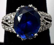 Sterling Silver Iolite Ring