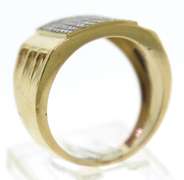 Gent's Yellow Gold Diamond Ring
