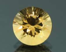 Amazing 5.43ct concave cut Citrine solitaire