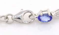 Sweet Tanzanite Bracelet in Sterling Silver