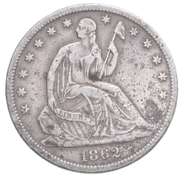 1862-S Seated Liberty Half Dollar