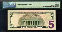 Gem Crisp 2006 Chicago $5  Federal Reserve Note Trinary-Palindrome-PMG Superb Gem New 67 EPQ!