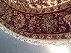 HAND KNOTTED JAIPUR RUG ROUND 8X8