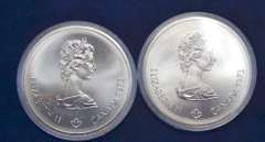 Lot Of 2 1973 Canada 10 Dollar Olympic UNC