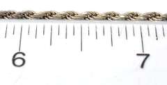 Sterling Silver Rope Chain Necklace