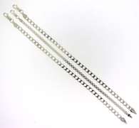 Sterling Silver Italian Three Bracelet Stack