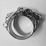 Sterling Silver Stackable Square Ring Set