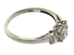 Sterling Silver Opal And Pink Saphires Ring