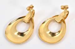 Tastefully Scaled Door Knocker Earrings
