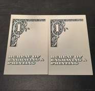 2 1985 Uncut Sheets of 4 $1 FR Notes