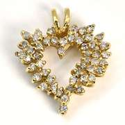 Sparkling 1 Ct. T. W. Diamond Heart