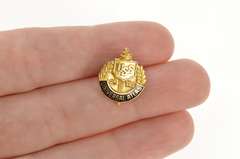 10K Yellow Gold United States Steel 25 Years Atlas Lapel Pin/Brooch