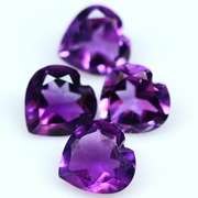 Glittering 6.17ct 11x9mm real Brazilian Amethyst set