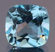 Large 5.75ct 10x10mm cushion cut Topaz