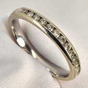 Stackable WG Channel Set Diamond Band