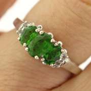 Sterling Silver Opal And Pink Saphires Ring