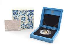 2016 Samoa $5 - Art Nouveau - 2 Oz Silver Prooflike Coin - Box & COA