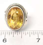 Sterling Silver Lemon Quartz Ring