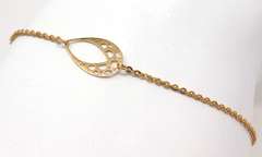 Pretty 18kt Zoughaib Open Teardrop Bracelet
