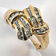 Well styled Channel Set Diamond Ring