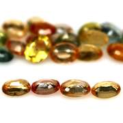 Glittering 6.73ct fancy color Sapphire set