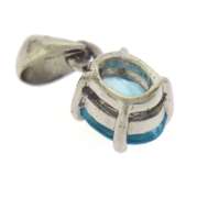 Sterling Silver Blue Topaz Ring, Earrings and Pendant