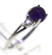 Sterling Silver Opal And Pink Saphires Ring