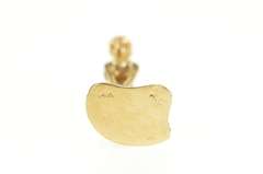14K Yellow Gold 1960's Retro 3D Golfer Lady Pearl Charm/Pendant