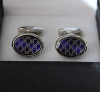 Handsome Pair Jeweled Style Cufflinks By Carelli