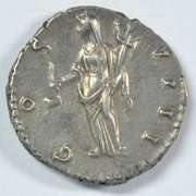 Great Antoninus Pius Roman Silver Denarius, 138-161 AD