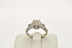 14k gold ladies diamond engagement ring 1.50 carats