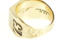 14K Yellow Gold 1973 Towson University Ornate Class Ring