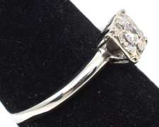 Sweet 0.12CT Solitaire Diamond Ring with Enhancer in 14KT White Gold
