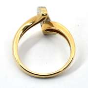 Sparkly Tapered Row of Diamonds Ring