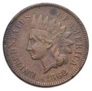 1868 Indian Head Cent