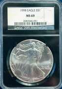 1998 NGC MS69 Silver Eagle