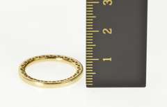 14K Yellow Gold Pandora Hearts of Stackable Heart Pattern Band Ring