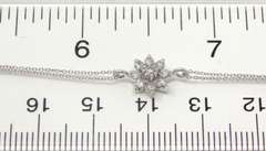 Powerful 18kt Diamond Flower Bracelet