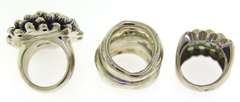 Group Lot of 3 Sterling Silver Rings