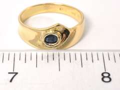 Majestic Sapphire Band Ring in 14KT Yellow Gold